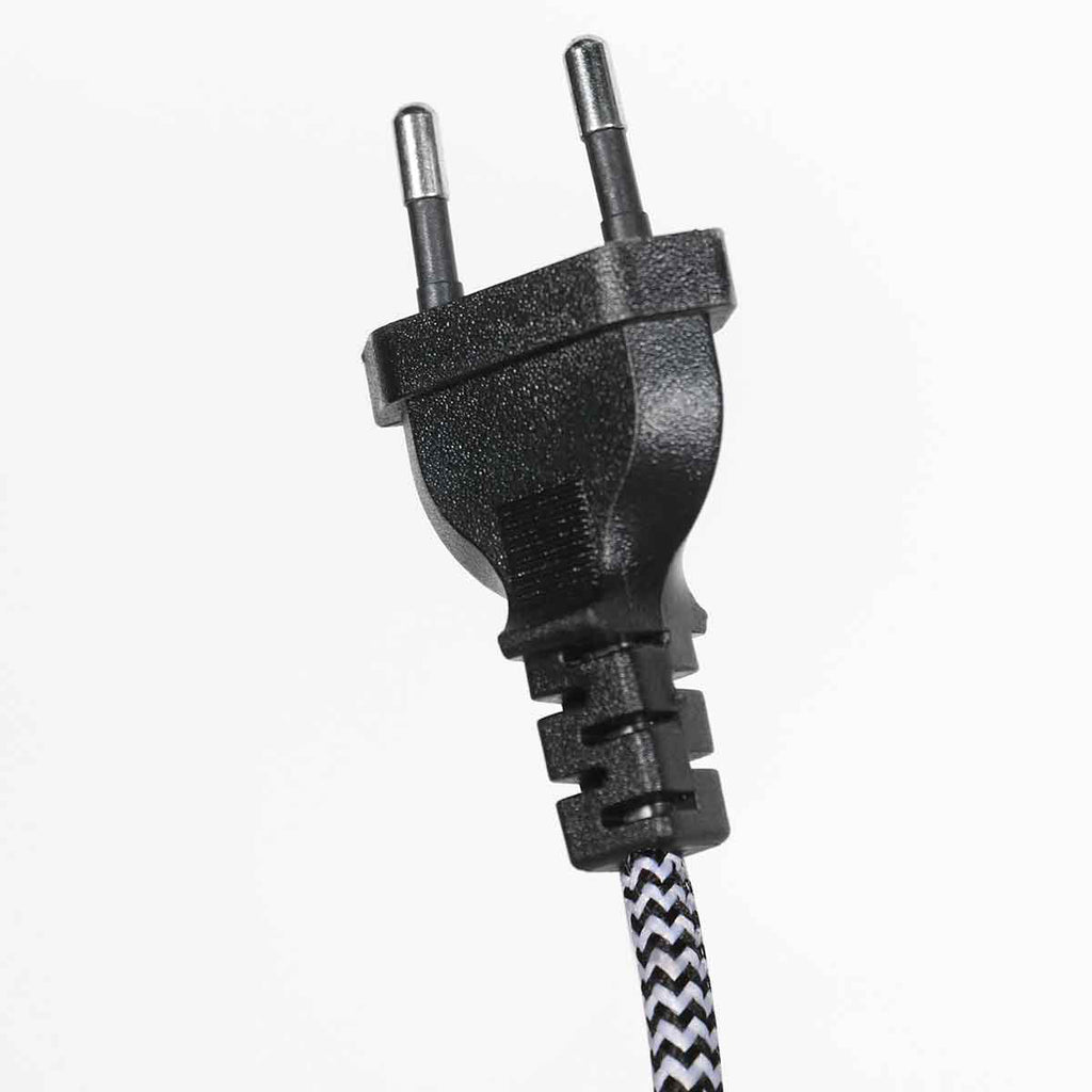 Applique murale bambou et métal noir avec bras pivotant – Ø30 cm