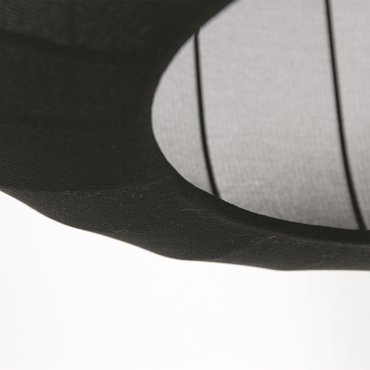 Suspension en lin noir avec ampoule visible – Ø55 cm