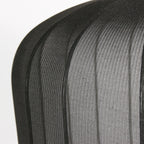 Suspension en lin noir avec ampoule visible – Ø55 cm