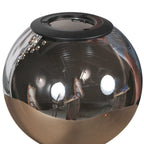 Suspension en verre fumé noir à 12 globes sphériques – Ø60 cm