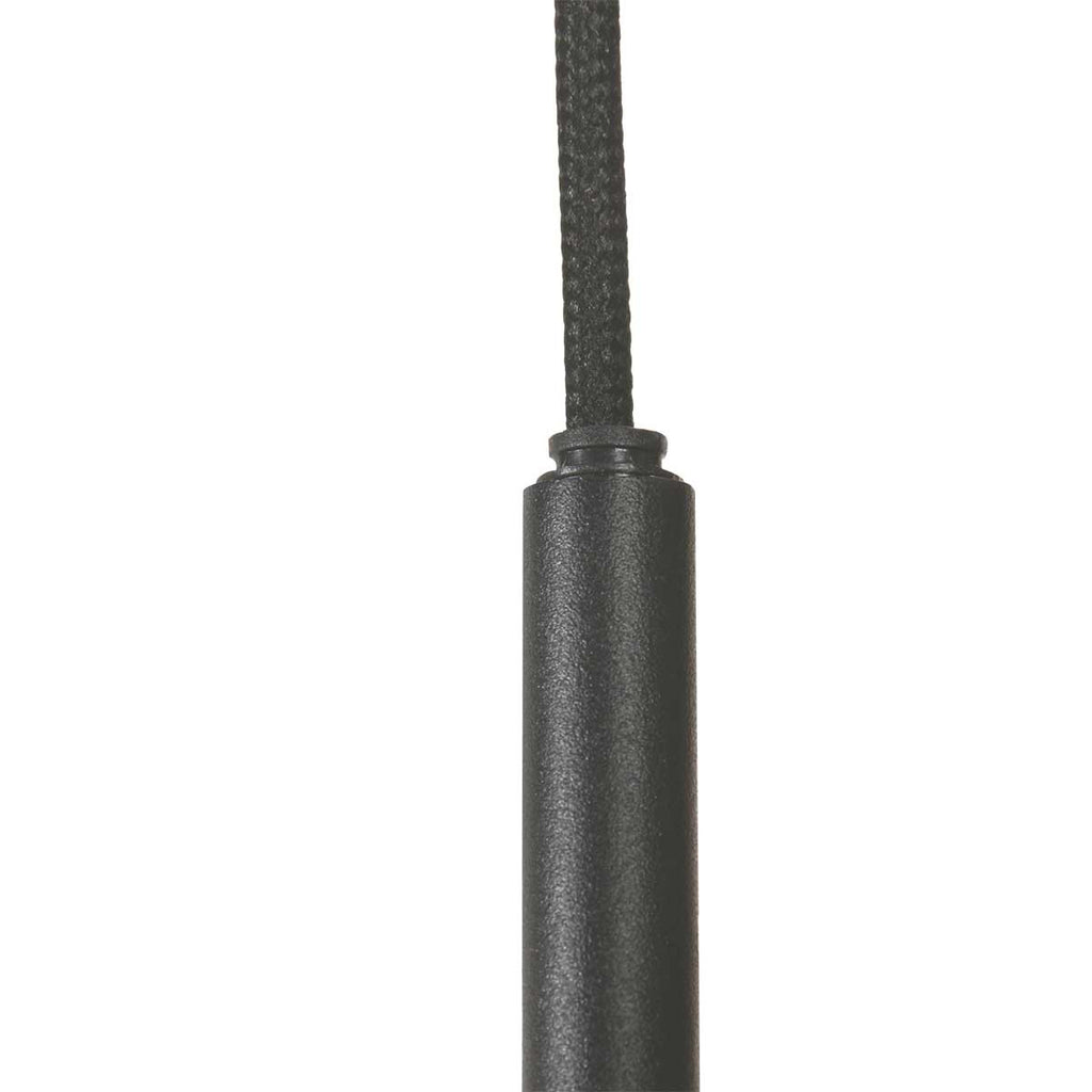 Suspension multiple en verre fumé sphères brillantes noire – Ø60 cm