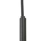 Suspension multiple en verre fumé sphères brillantes noire – Ø60 cm