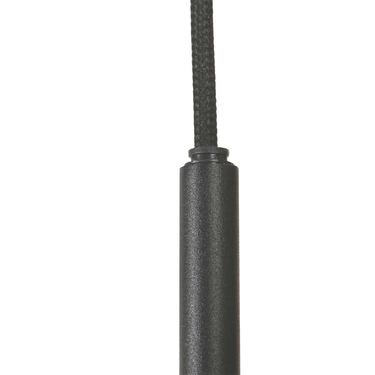 Suspension multiple en verre fumé sphères brillantes noire – Ø60 cm