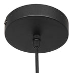 Suspension en verre fumé noir forme goutte pour salle à manger – Ø14,5 cm