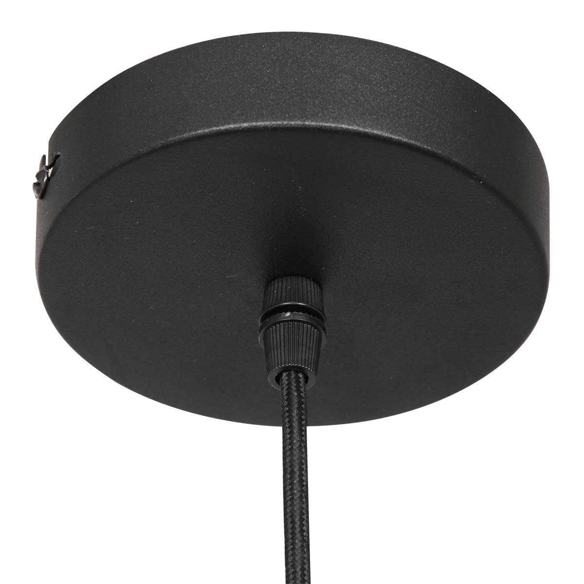 Suspension en verre fumé noir forme goutte pour salle à manger – Ø14,5 cm