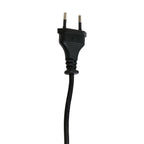 Lampadaire arc en métal noir avec abat-jour tressé en bambou – Ø50 cm