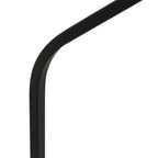 Lampadaire en métal noir avec abat-jour en rotin naturel – H173 cm