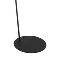 Lampadaire en métal noir avec abat-jour en rotin naturel – H173 cm