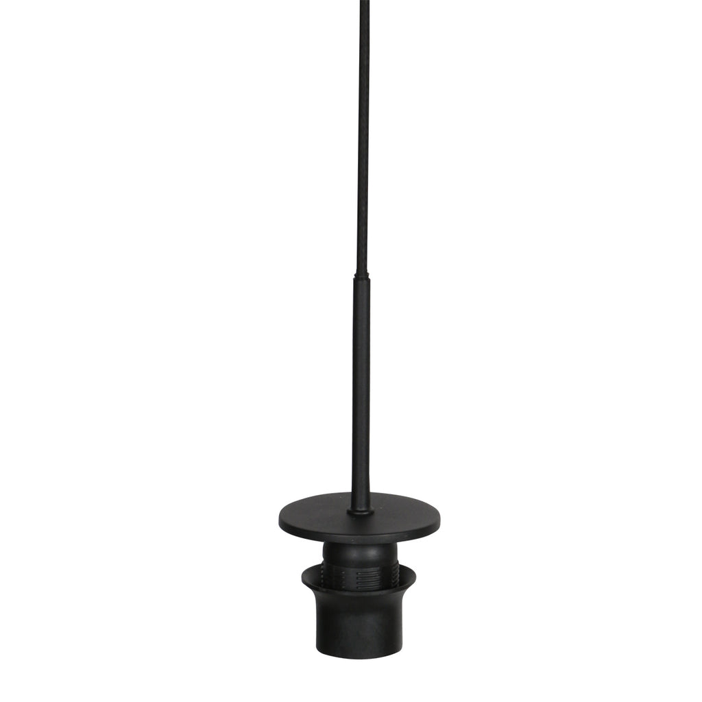 Suspension noire avec 5 abat-jours crème en ligne – 110x25 cm