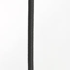 Suspension en lin crème forme goutte sur câble noir – Ø25 cm