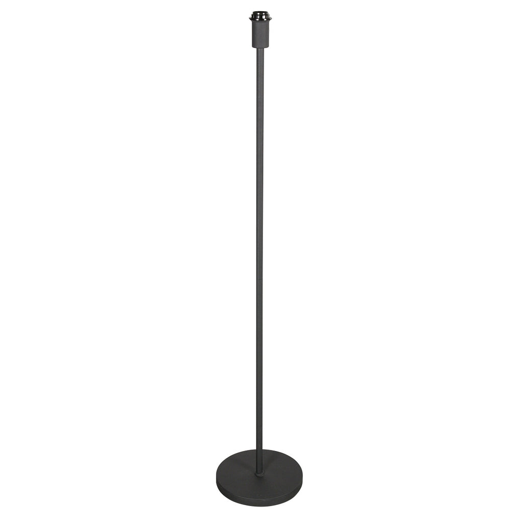 Lampadaire en métal noir abat-jour bambou motif chevrons – H144 cm