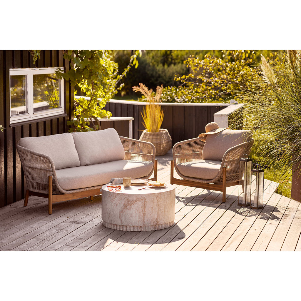Lanterne en métal aspect laiton et verre strié à poser – H60 cm