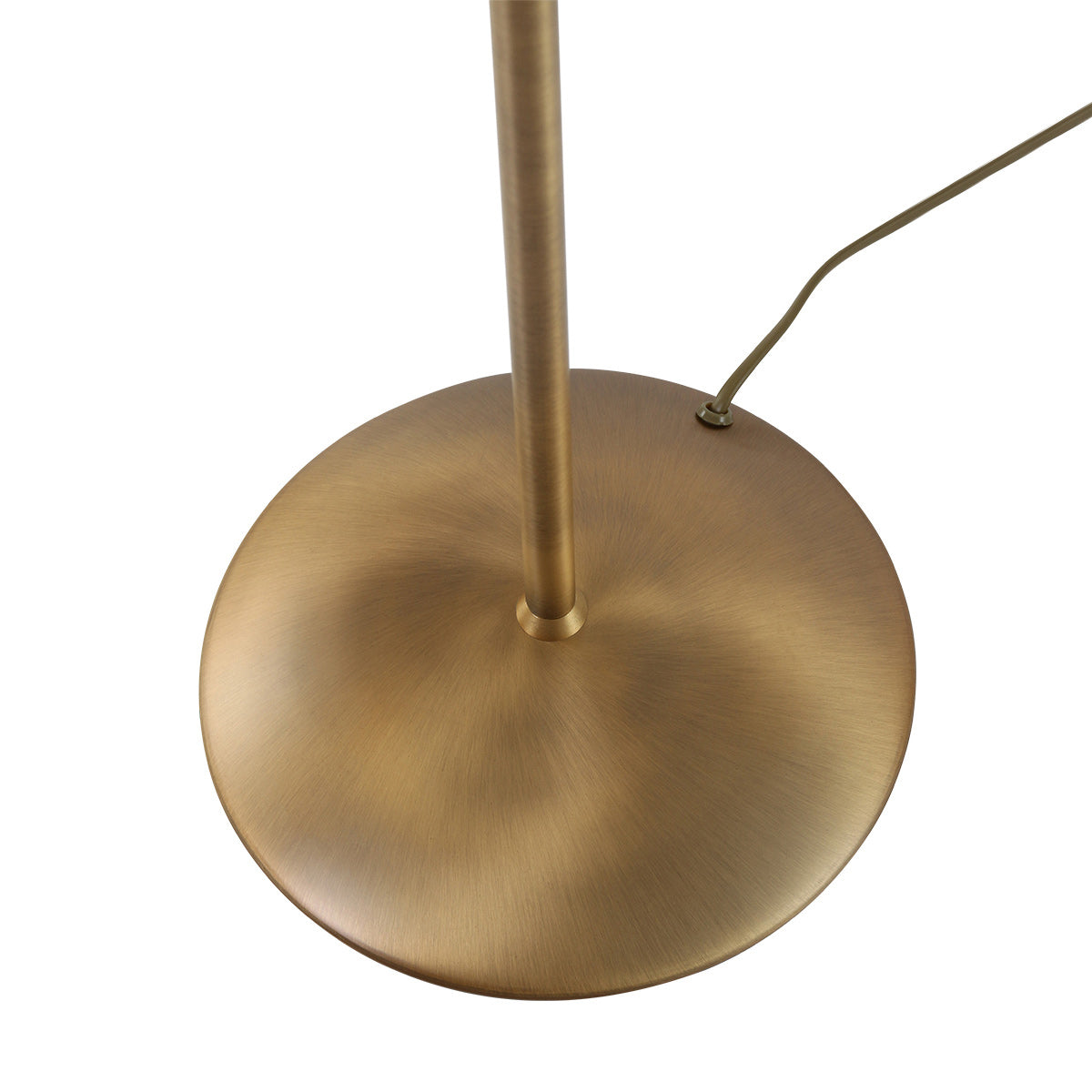 Lampadaire en métal bronze à bras articulé avec LED dimmable