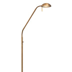 Lampadaire en métal bronze à bras articulé avec LED dimmable