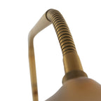 Lampadaire en métal bronze à bras articulé avec LED dimmable