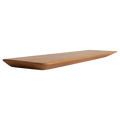 Étagère murale en teck massif effet flottant bois naturel – 90x16 cm