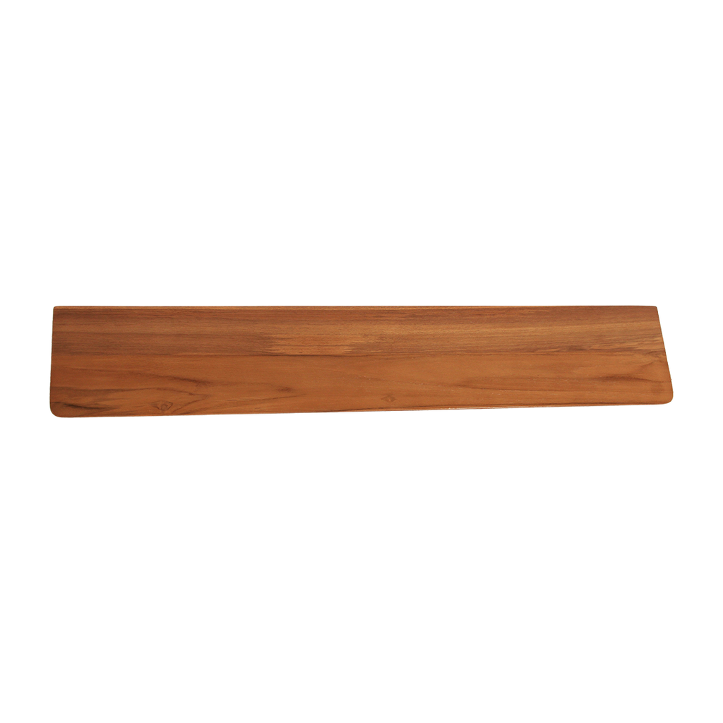 Étagère murale en teck massif effet flottant bois naturel – 90x16 cm