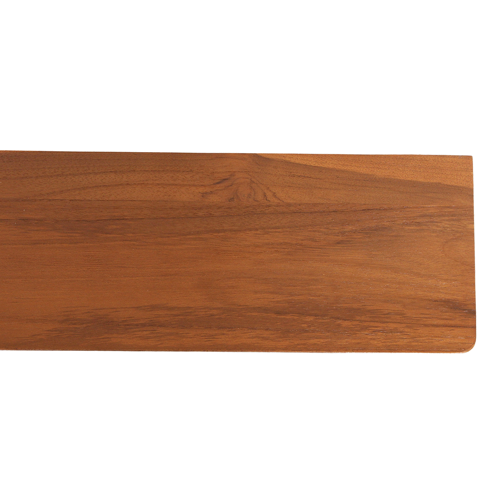 Étagère murale en teck massif effet flottant bois naturel – 90x16 cm