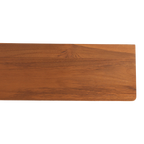 Étagère murale en teck massif effet flottant bois naturel – 90x16 cm