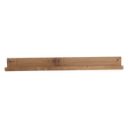 Étagère murale teck naturel avec rebord pour salon – 75x8 cm