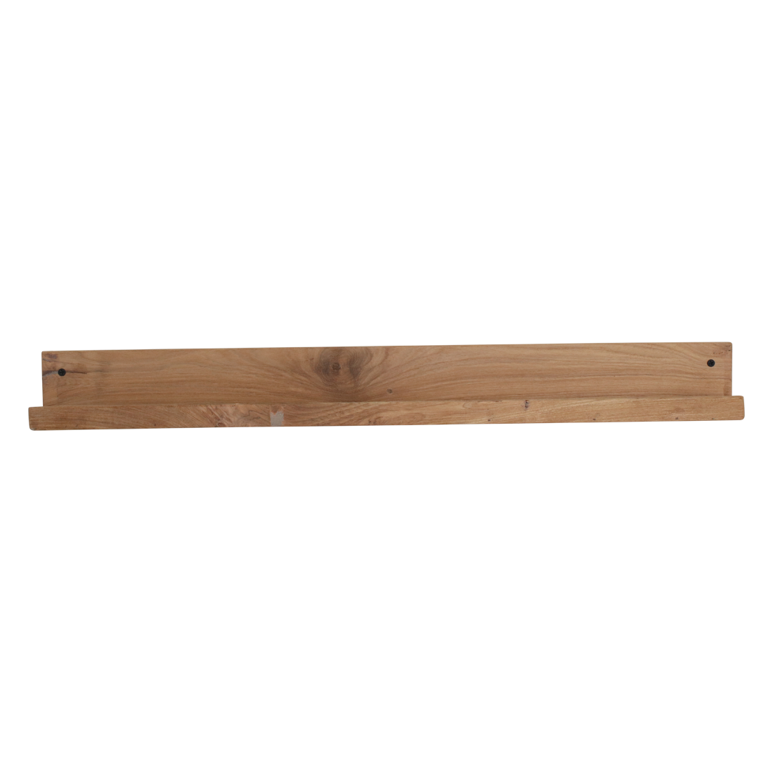 Étagère murale teck naturel avec rebord pour salon – 75x8 cm
