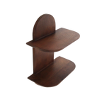 Étagère murale en bois de manguier formes arrondies pour salon – 35x18 cm
