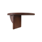Étagère murale demi-lune bois manguier brun - 38x19 cm