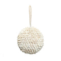 Boule décorative en coquillages blancs – Ø12 cm