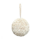 Boule décorative en coquillages blancs – Ø12 cm