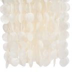 Suspension en perles de bois naturelles forme goutte – H85 cm