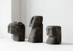 Sculpture décorative en pierre grise - 9x6 cm