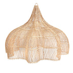 Suspension XXL en rotin naturel tressé ajouré – 150x100 cm