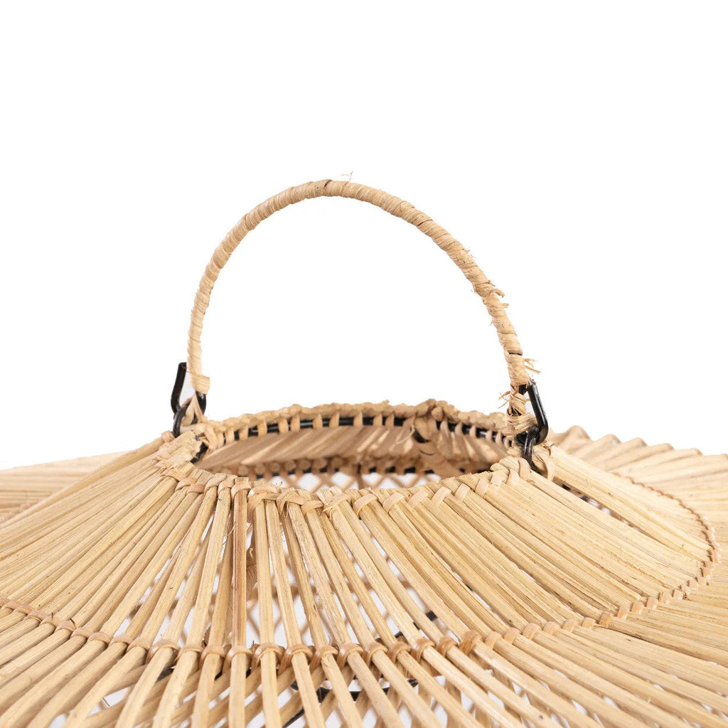 Abat-jour en rotin naturel 48 cm modèle Batu Bolong