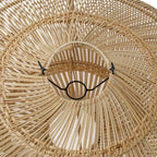 Suspension en rotin naturel forme soucoupe ajourée – Ø75 cm - M