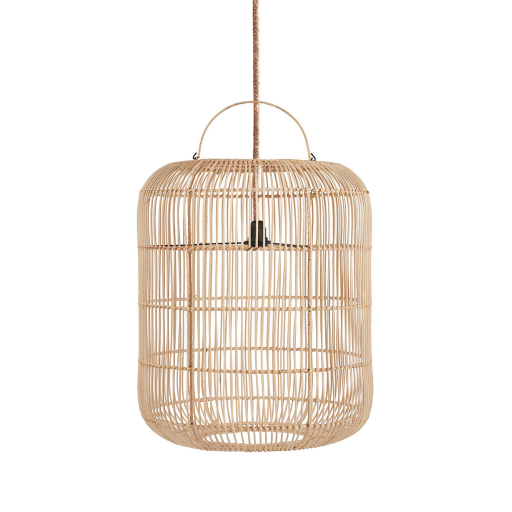 Suspension en rotin naturel 50×60 cm forme arrondie