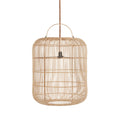 Suspension en rotin naturel 50×60 cm forme arrondie
