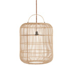 Suspension en rotin naturel 50×60 cm forme arrondie