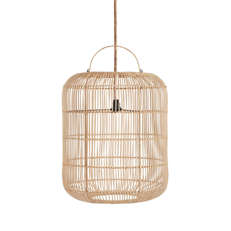 Suspension en rotin naturel 50×60 cm forme arrondie