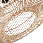 Suspension en rotin naturel 55 cm ronde artisanale