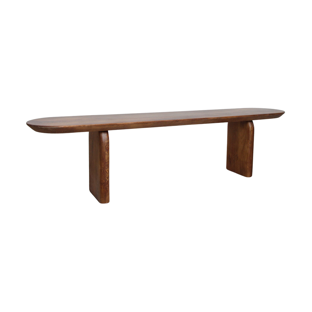 Banc en bois de manguier brun pour salle à manger – 180x35 cm