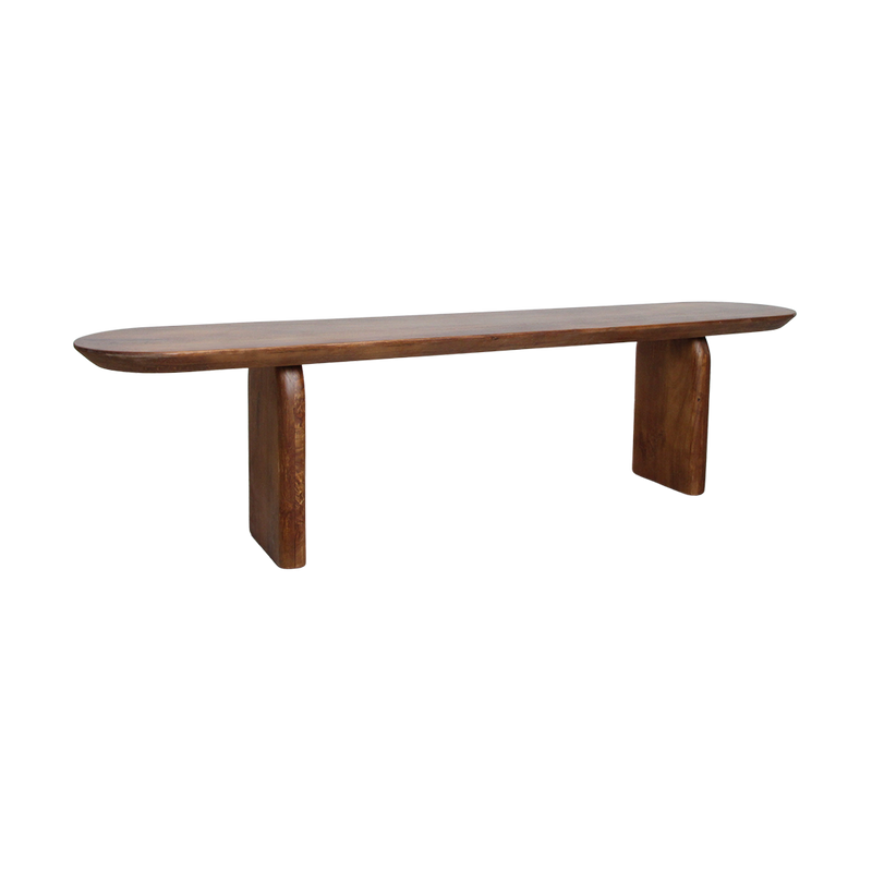Banc en bois de manguier brun pour salle à manger – 180x35 cm