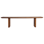 Banc salle à manger bois manguier bords arrondis – 180x35 cm