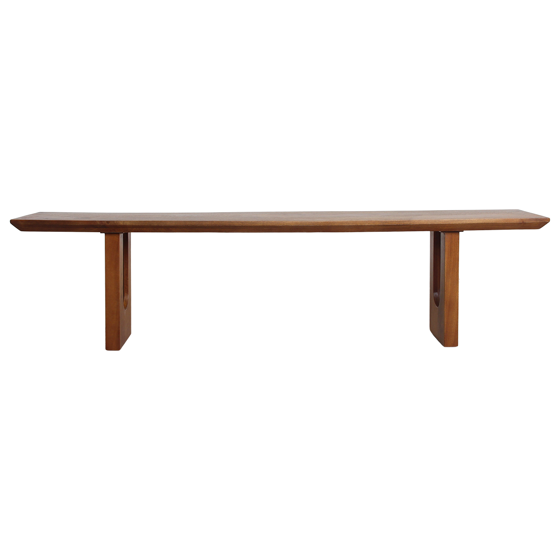 Banc salle à manger bois manguier bords arrondis – 180x35 cm