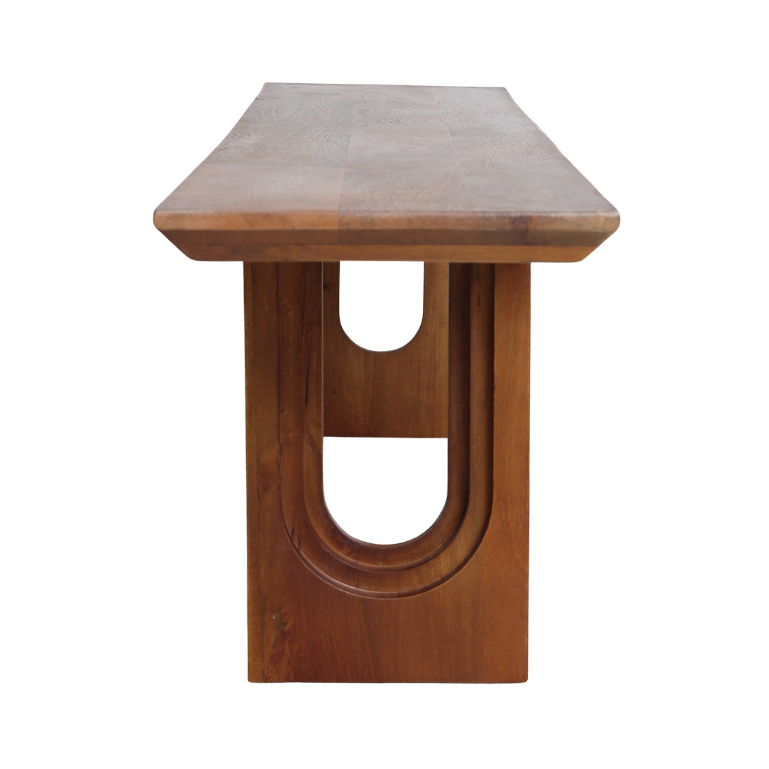 Banc en bois de manguier brun angles arrondis salle à manger – 180 cm