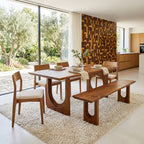 Banc en bois de manguier brun pour salle à manger – 180 cm