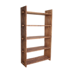 Étagère en bois recyclé marron à montants épais – 100x37 cm