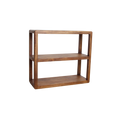 Étagère en bois de manguier brun aux bords arrondis – 100x38 cm