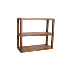 Étagère en bois de manguier brun aux bords arrondis – 100x38 cm