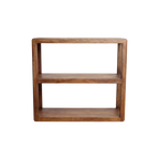 Étagère en bois de manguier brun aux bords arrondis – 100x38 cm