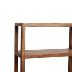 Étagère en bois de manguier brun aux bords arrondis – 100x38 cm